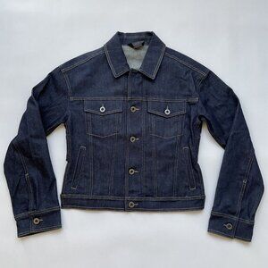 Diesel Black Gold Women’s Denim Indigo Blue Jacket Back Cropped Size IT-38/ US-S